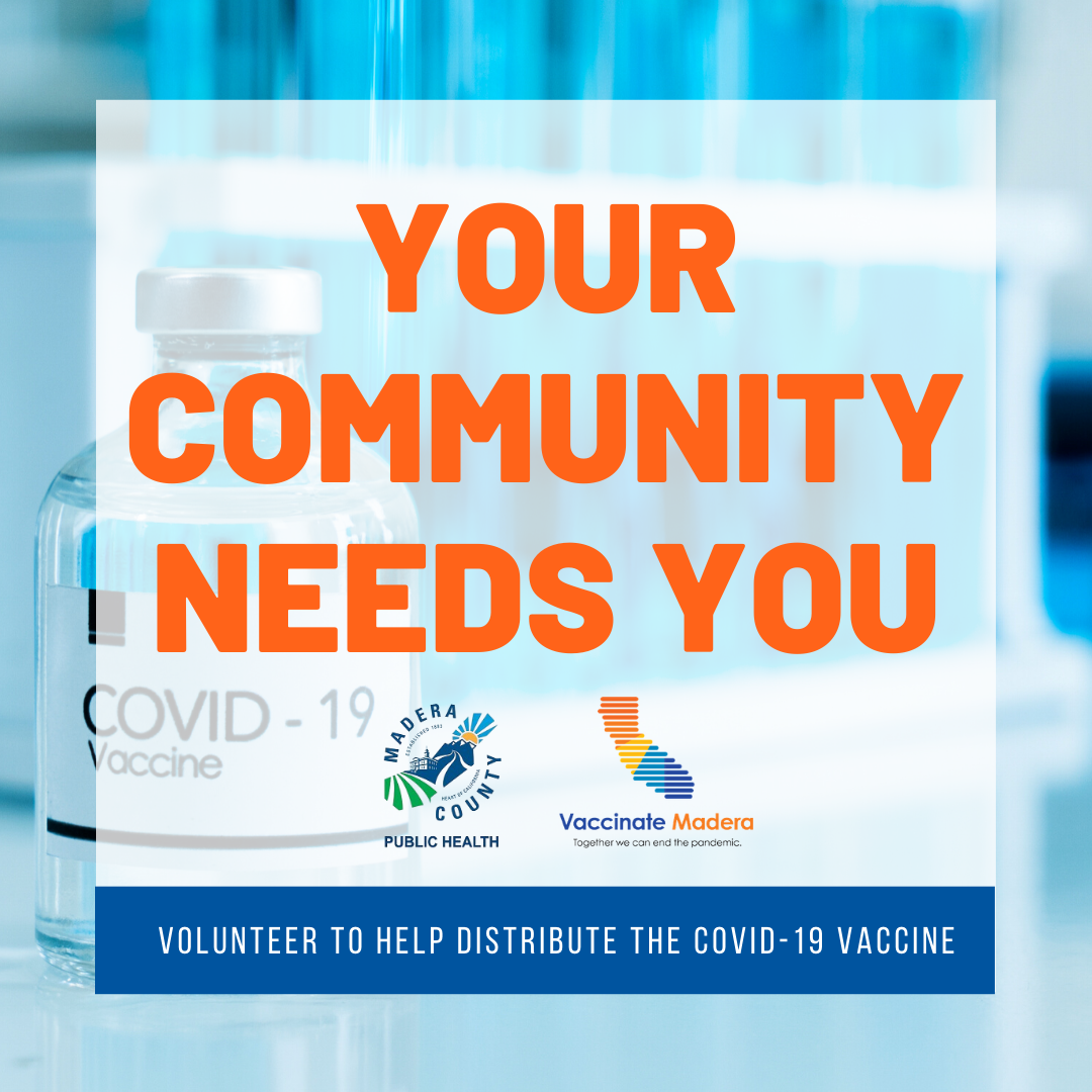 Covid 19 Vaccine Clinic Volunteers Madera County