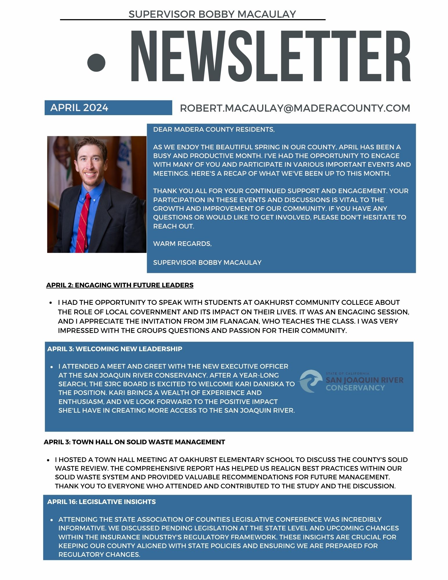 April 2024 Newsletter Page 1