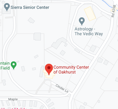 Map of Oakhurst Community Center 02-25-21