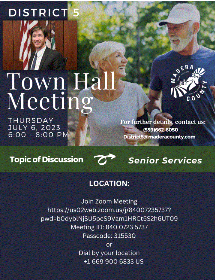 Town Hall Senior Services Flyer 070623