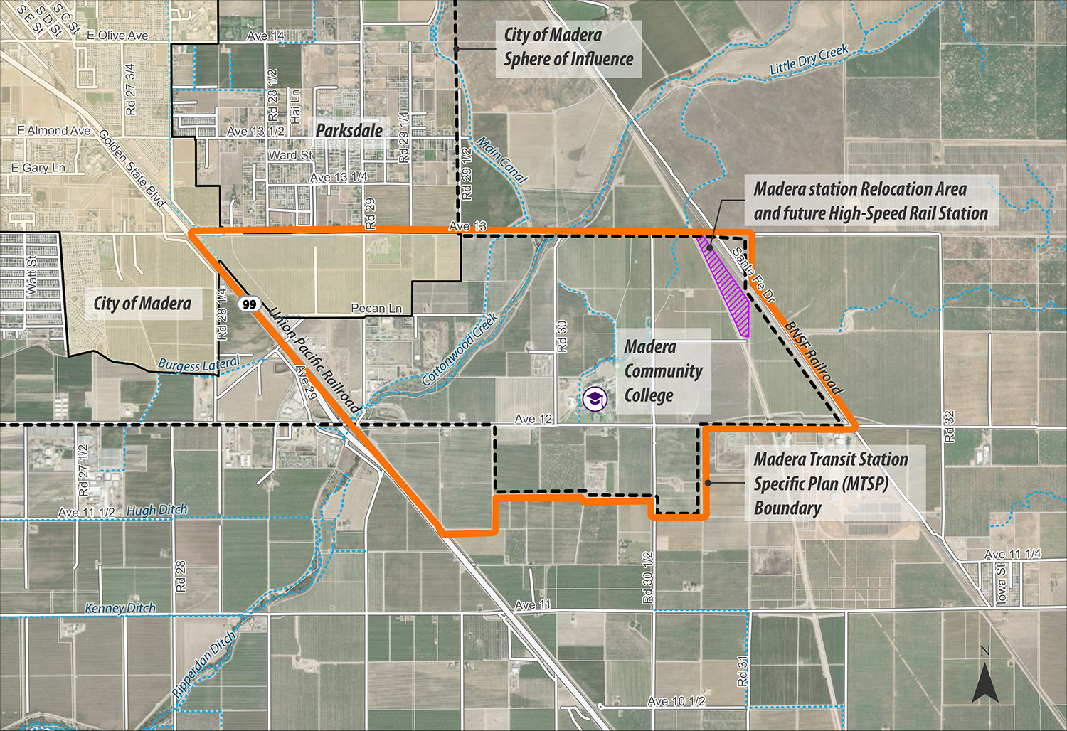 Madera Transit Specific Plan Proposed Boundary